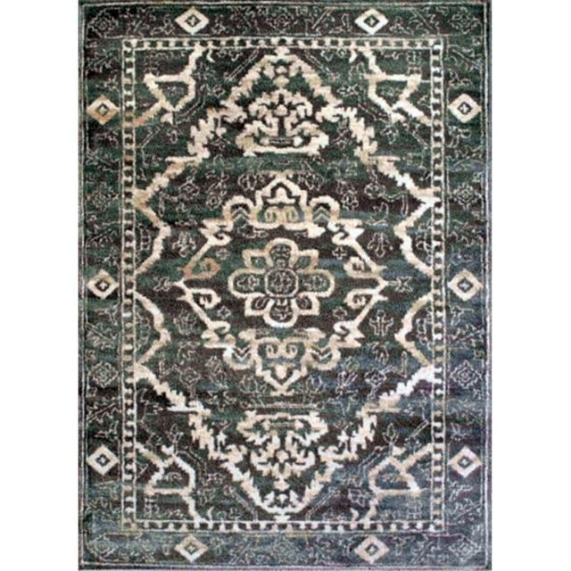 Radici USA 3790-2001-GREY Castle Traditional Rug, Grey - 5 ft. 3 in. x 7 ft. 3 in.