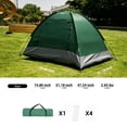 thumbnail image 4 of Forest Myth 2 Person Instant Pop Up Camping Tent, Easy Set Up, Green, Green, 4 of 6