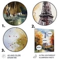 thumbnail image 3 of Designart "Eiffel Tower in Soft Pastel Shades III" City Paris Metal Wall Art, 3 of 5