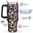 thumbnail image 3 of 40oz Tumbler with Handle and Straw Lid | Vacuum Insulated Leak Proof Tumbler | Stainless Steel Travel Mug Water Bottle Cup Keeps Cold & Hot, 3 of 7