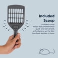 thumbnail image 5 of IRIS Cat Litter Box Small, High Sided, Scatter Shield, Gray, 5 of 10
