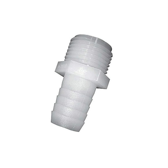 Adaptador de manguera de nylon Green Leaf 3/4 pulgadas MGHT x Dia Barb