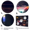 thumbnail image 3 of Designart "Exotic Car in the Neon-Lit Streets I" Neon Car Art Living Room Set, 3 of 5