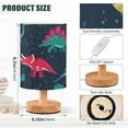 thumbnail image 3 of Colorful Cute Dinosaurs Fun Cartoon Bedside Table Lamp LED Warm Lights with USB Charging Port Retro Cylinder Desk Lamps for Bedroom Living Room Office Coffee Bar Decoration, 3 of 7