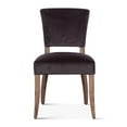 thumbnail image 2 of World Interiors Portia 20" Velvet Side Chairs in Dark Gray (Set of 2), 2 of 4
