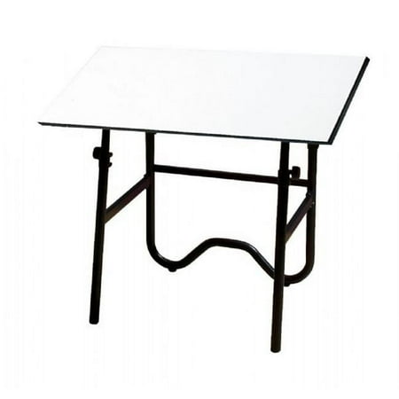 Alvin Black Base with White 30" x 42" Top