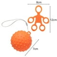 thumbnail image 6 of Physical Therapy Hand Exerciser, 2Pcs/Set Hand Grip Ball Comfortable Touch Hand Rehabilitation Training Compact Finger Puller Silicone Finger Exercise, 6 of 8