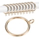 thumbnail image 1 of Uxcell 10-Pack Anillo de Cortina con Ojal 1.5 Pulgadas ID Se Ajusta a Varilla de Cortina de 1/2 Pulgada Anillos de Drapería de Metal Dorado, 1 of 7