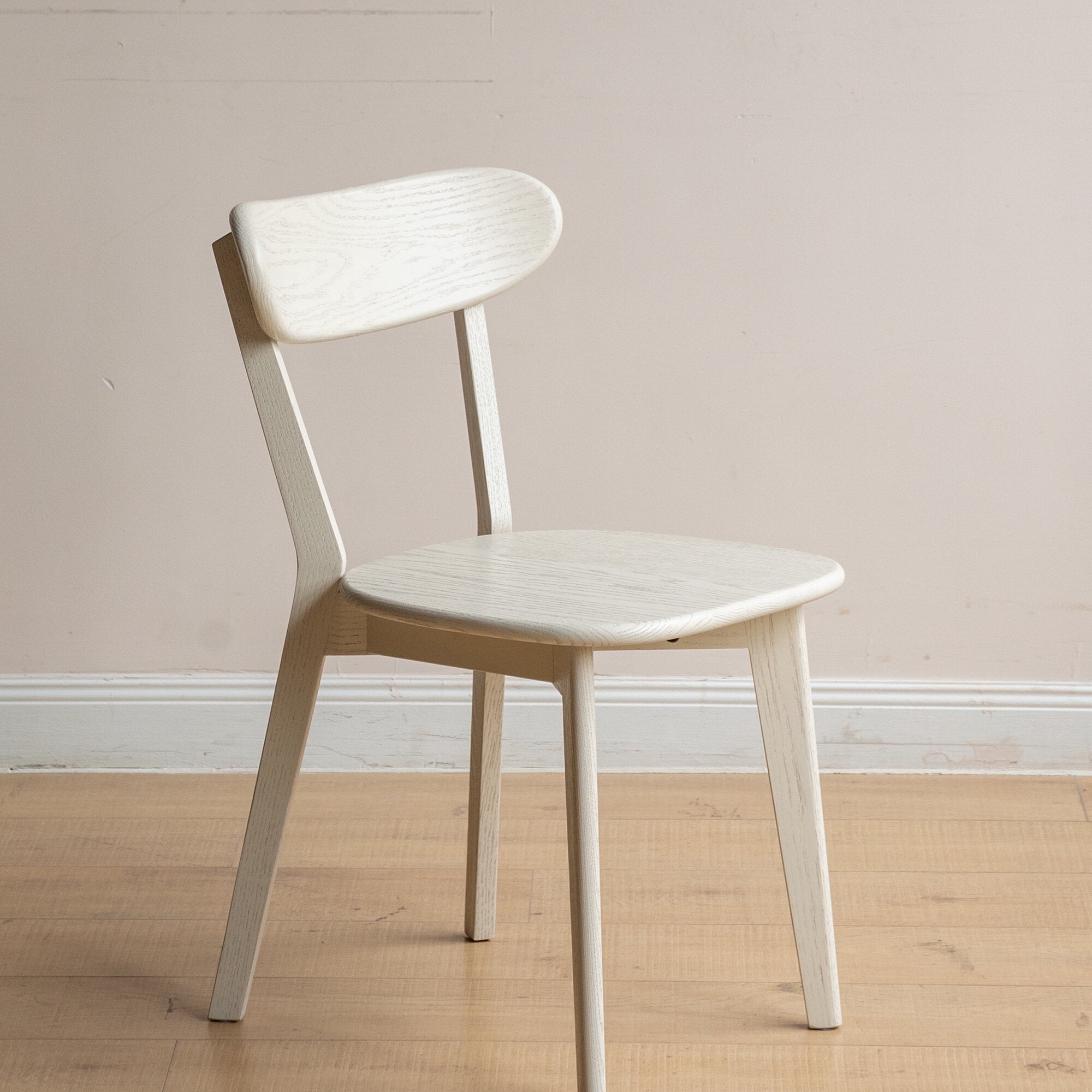 Dining Chairs (White) Dining Chair Wooden FAS Grade Oak Wood Made in North America Dirt-free Wood Chair Solid Chair Table Chair Wooden Living Room Chair Simple And Natural 47.5 * 55.5 * 78cm,Wooden