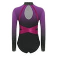 thumbnail image 4 of CHICTRY Gymnastics Bodysuit for Girls Tank Unitards Ballet Dance Leotard Workout Color Block Practice Outfit Purple 14, 4 of 5