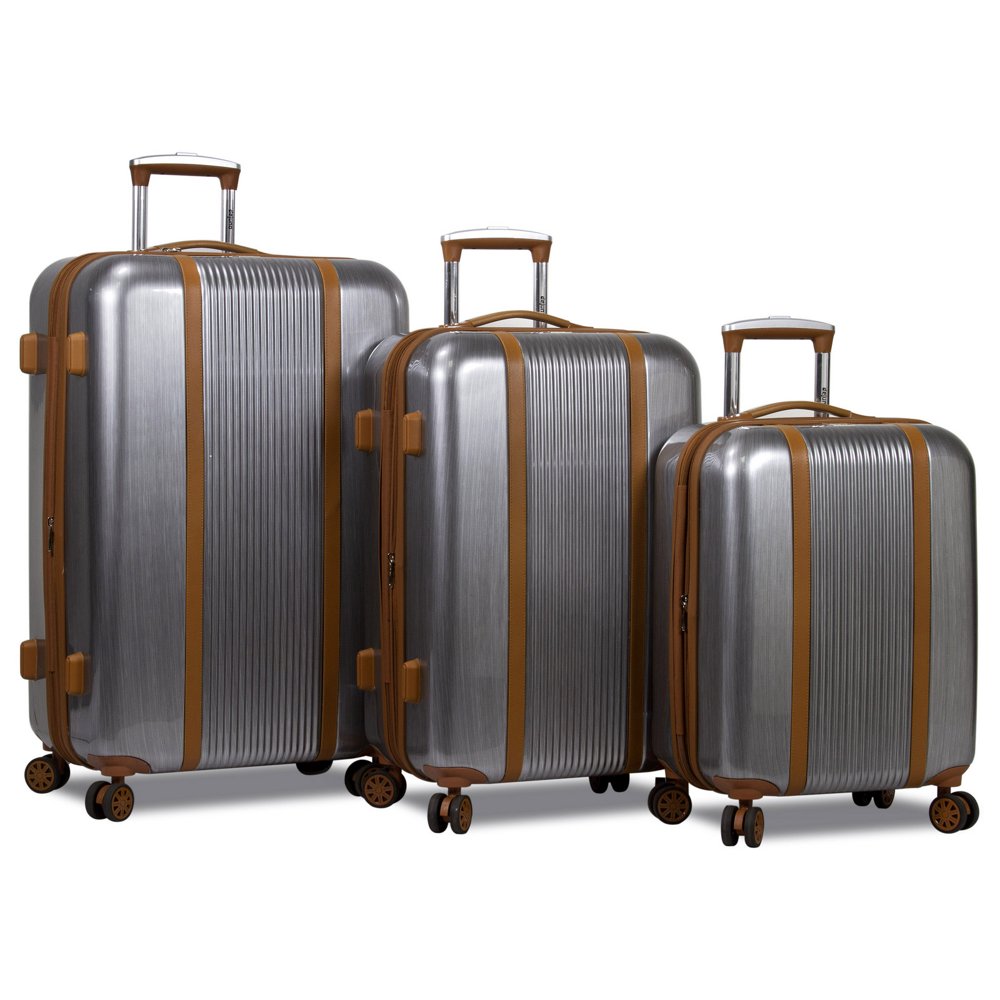 Dejuno Monroe 3Piece Hardside Spinner TSA Combination Lock Luggage