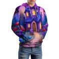thumbnail image 5 of Enchanted Purple Castle Night Scene-1 3d Sweatshirts Hoodie Fashion Casual Personality Men's Women Street Hoodie Pullovers Long Sleeve Comfortable Top, 5 of 6