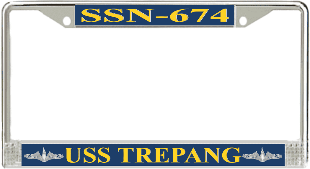 USS Trepang SSN-674 Enlisted License Frame American Made Veteran Approved! 