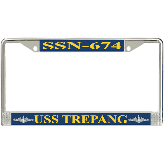 USS Trepang SSN-674 License Plate Frame