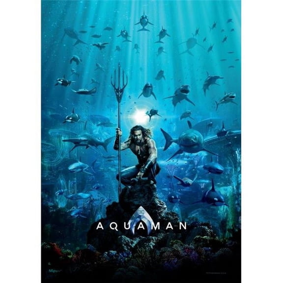 Trend Setters Aquaman Movie Poster MightyPrint Wall Art