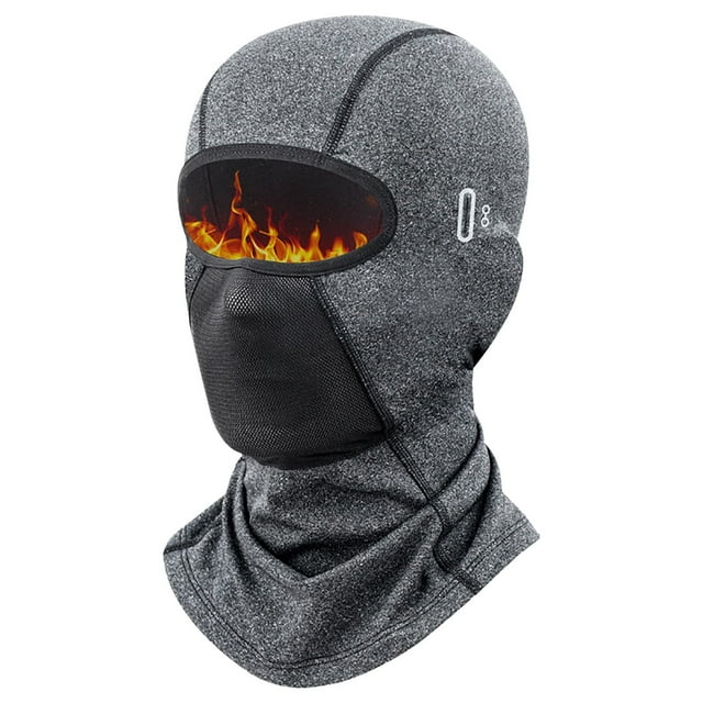 Dvkptbk Ski Headgear Cold Winter Outdoor Windproof Motorcycle Hood with Fleece Scarf for Warmth Skiing Face Protection Riding Face Mask Skiing & Snowboarding