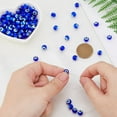 thumbnail image 3 of 98Pcs Beads 8mm Handmade Lampwork Beads Blue Eyeball Beads Flat Round Turkish Eye Bead Lampwork Spacer Beads for DIY Bracelets Necklace Jewelry Making Hole: 1mm, 3 of 7
