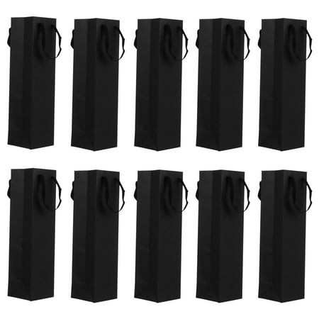 

10Pcs Paper Wine Gift Bags Simple Paper Wine Tote Bags Champagne Carrier Bags