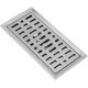 thumbnail image 1 of Rejilla de acero inoxidable rectangular para desagües de cocina, 20 x 10 cm, 1 of 5