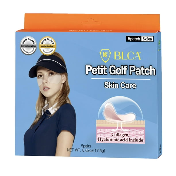Parches de protección solar Nutriadvisor BLOCK&CARE para golf, 5 pares
