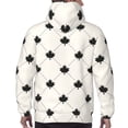 thumbnail image 7 of Honeii Maple plaid Pattern Mens Hoodies Men's Loose Sleeve Sweatshirt,Pullover Hooded Sweatshirt for Men,Essentials Hoodie-Large, 7 of 7