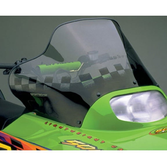 Powermadd 12230 12230; Windshield Cobra 98 Zr Smk W/Black Grpx