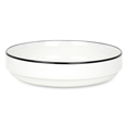 thumbnail image 1 of Mainstays Black Rim Stoneware Solid Pattern Round Meal Bowl, 1 of 5