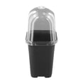 thumbnail image 3 of Plastic Plant Pot Square Nursery Flower Container with Cover for Outdoor Garden black, 3 of 9