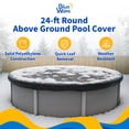 thumbnail image 2 of Blue Wave 8-Year 24' Round Above-Ground Pool Winter Cover, 2 of 7