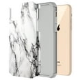 thumbnail image 2 of iPhone 11 Case, Kaesar Slim Hybrid Dual Layer Shockproof Hard Cover Graphic Fashion Cute Colorful Silicone Skin Cover Armor Case for iPhone 11 (White Marble), 2 of 5