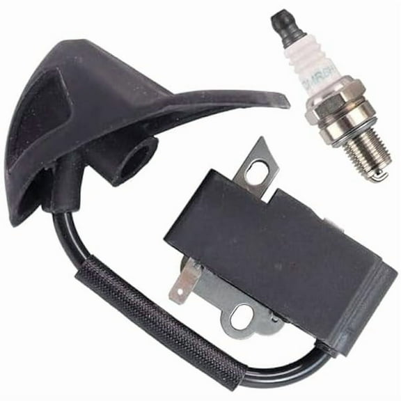 Ignition Coil 4241 400 1306 4241 400 1307 4241 400 1318 4241 400 1320 with Spark Plug for Stihl Leaf Blower, Compatible with BG56 BG56C SH56 BG86 BG86C SH86