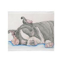 CafePress - Boston Terrier Puppy Dog Throw Blanket - Soft Fleece Throw Blanket, 50"x60" for All Ages