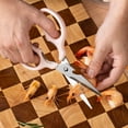 thumbnail image 3 of SouMaox Heavy Duty Kitchen Scissors, Stainless Steel Blades, Meat Shears, Cutting Poultry Vegetables, for Backyard BBQ Picnic Preparation, 3 of 9