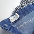thumbnail image 5 of KIDSCOOL Girls Denim Jeans Shortalls Jumpsuit Ripped Raw Hem Overall Shorts,Blue,11-12 Years, 5 of 8