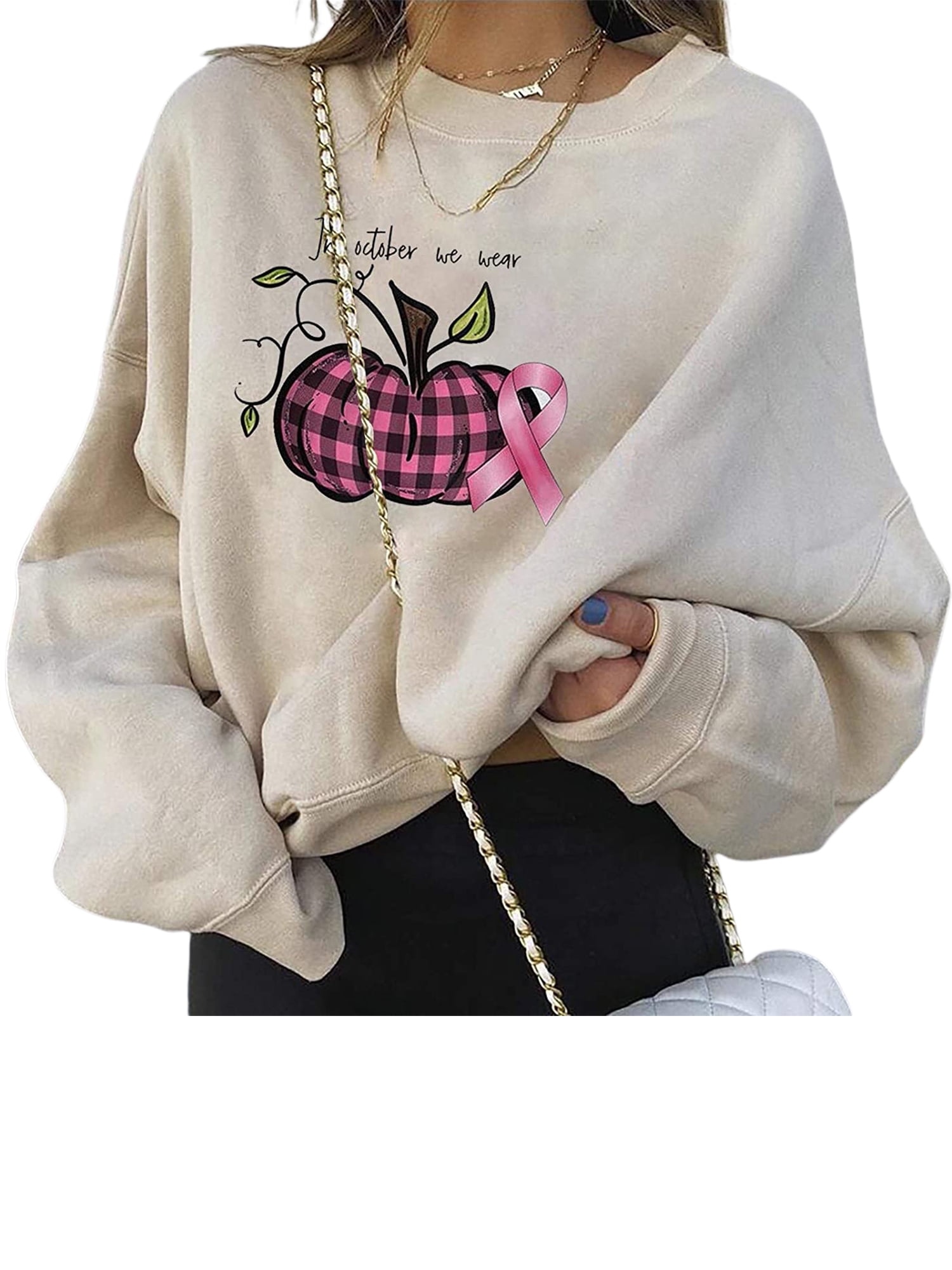 Sweat-shirts Graphiques Halloween Pour Femmes Pulls à Manches Longues Casual Citrouille