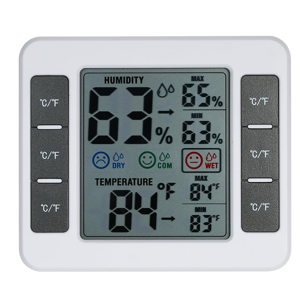 LCD Digital Indoor Thermometer Hygrometer Room ℃/℉ Temperature Humidity