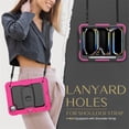 thumbnail image 4 of FJLBDE Case for iPad Pro 11 Inch (M4 2024/M5 2025), Rugged Shockproof Tablet Cases Cover with Kickstand Shoulder Strap, Rose, 4 of 7