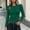 *5Green, variant on Women's Ribbed Long Sleeve Shirt Slim Fit Crew Neck Basic Tee, Soft Stretchy Fitted Long Sleeve Top for Fall and Winter Layering