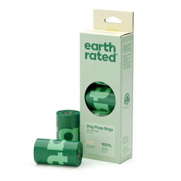 Earth Rated Unscented Leak-Proof Dog Poop Bags, 100 Count on 5 Single Refill Rolls
