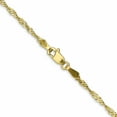 thumbnail image 4 of 10K Yellow Gold 1.7mm Singapore Chain (16 X 1.7) Made In South Africa 10kpe10-16, 4 of 5