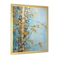 thumbnail image 3 of Designart "Zen Moment With Blue And Gold Bamboo VI" Bamboo Picture Framed Wall Decor, 3 of 5
