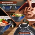 thumbnail image 3 of Juego de cuencos de cerámica para ramen YTLEMON de 2 x 1000 ml con utensilios y recetas, 3 of 7