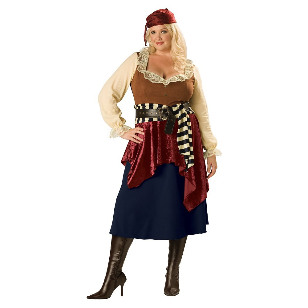 Women's Plus Size Roving Buccaneer Costume 