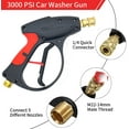 thumbnail image 2 of PVUEL 4000 PSI High Pressure Washer Gun Car Wash Foam Spray Wand Lance With 5 Nozzle, 2 of 10