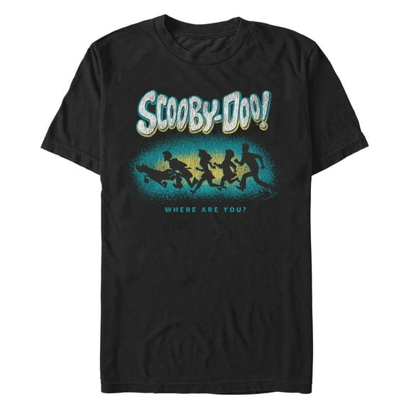 Men's Scooby Doo Colorful Gang Shadow Graphic T-Shirt