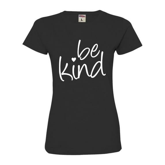 Womens Be Kind Heart Deluxe Soft T-Shirt