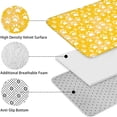 thumbnail image 5 of Yellow Dog Paw Footprint Bathroom Rugs Sets 3 Piece,Toilet Cover Set,Absorbent Non Slip Bathroom Mats Sets with U-Shaped Contour Rug Toilet Rug Set, 5 of 5