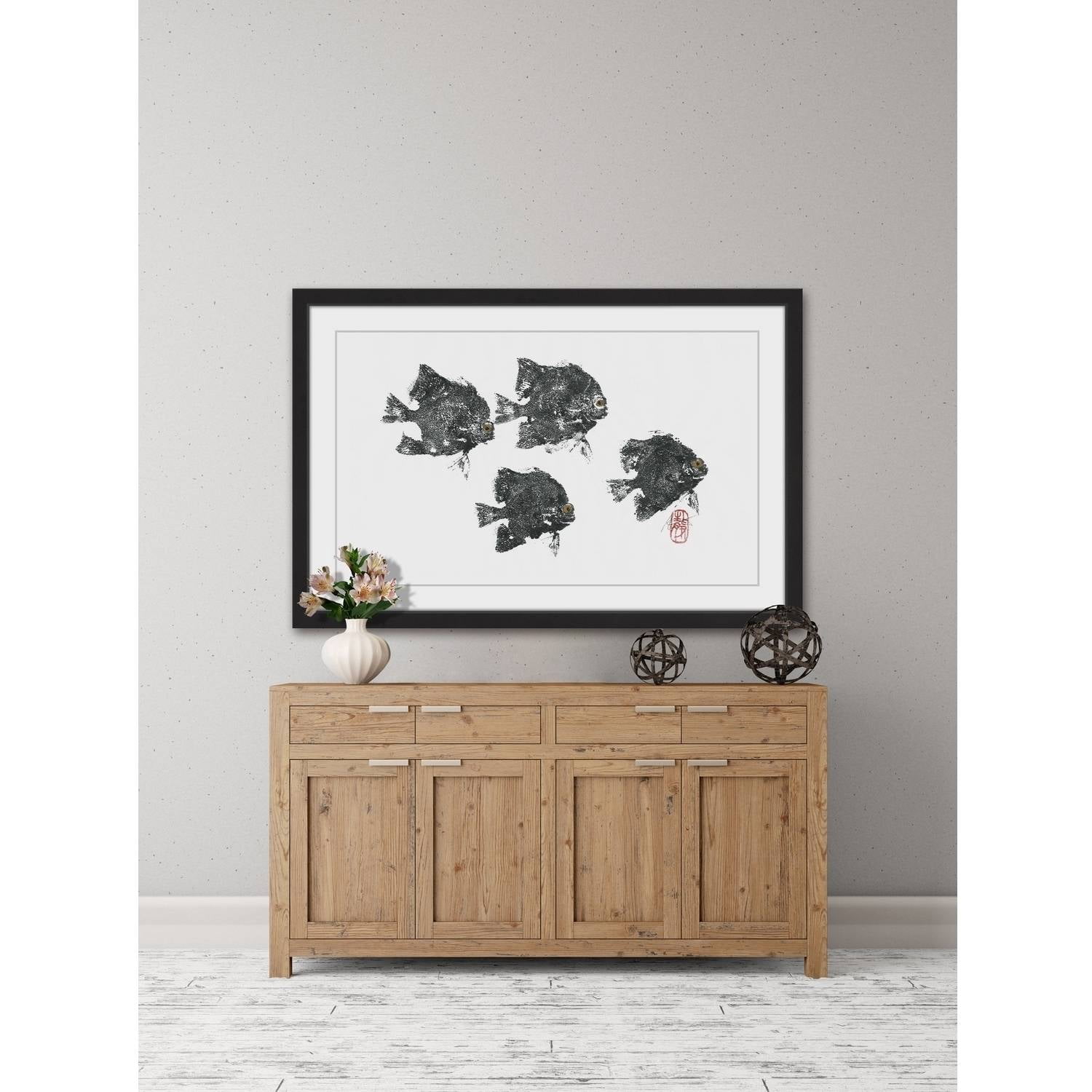 Marmont Hill "Piranhas" Framed Painting Print