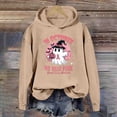 thumbnail image 2 of Cancer Shirts Women In October We Wear Hood Sweatshirt, 2 of 4