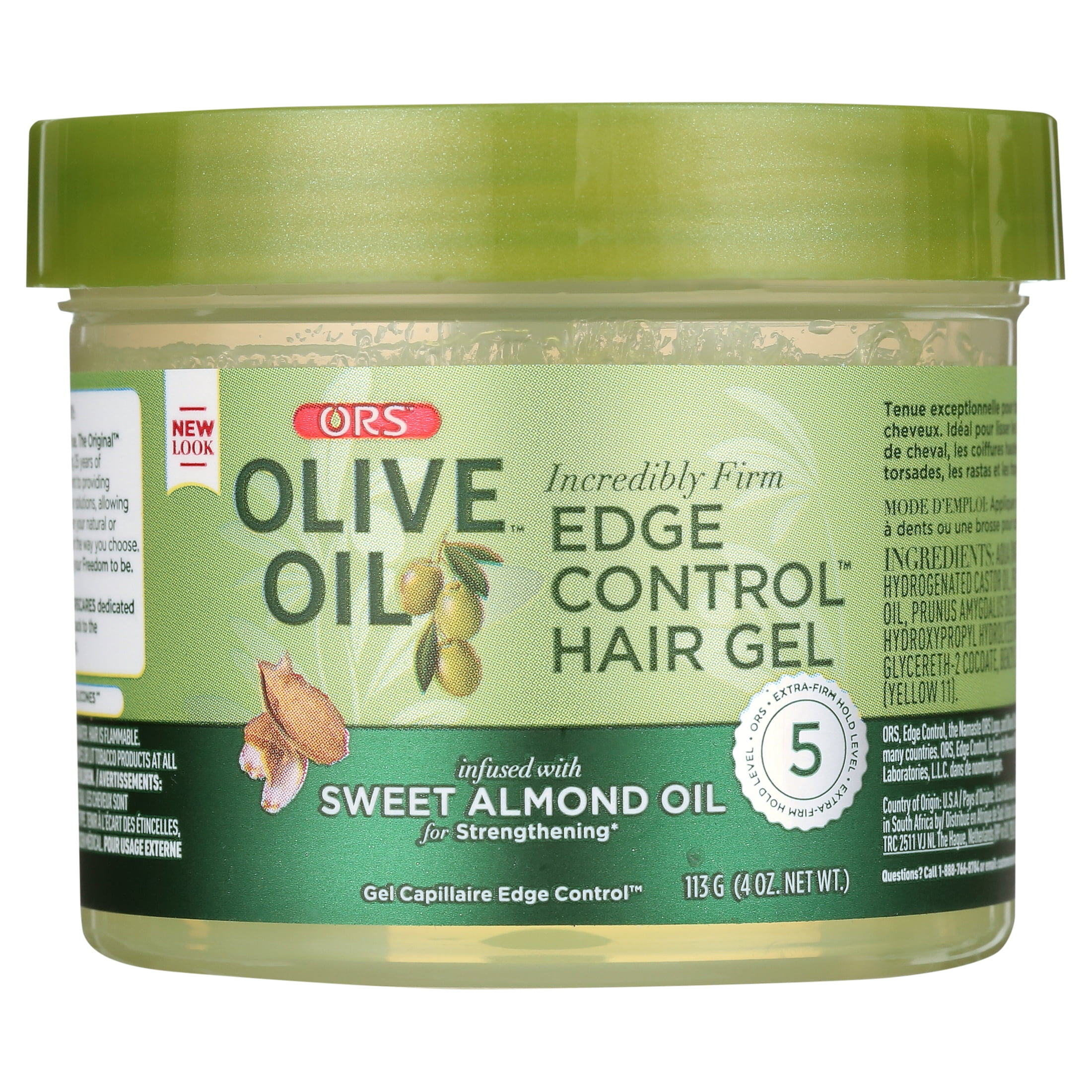 (3 pack) ORS Olive Oil Edge Control Hair Gel, Natural Hair Types, Strengthening, Unisex